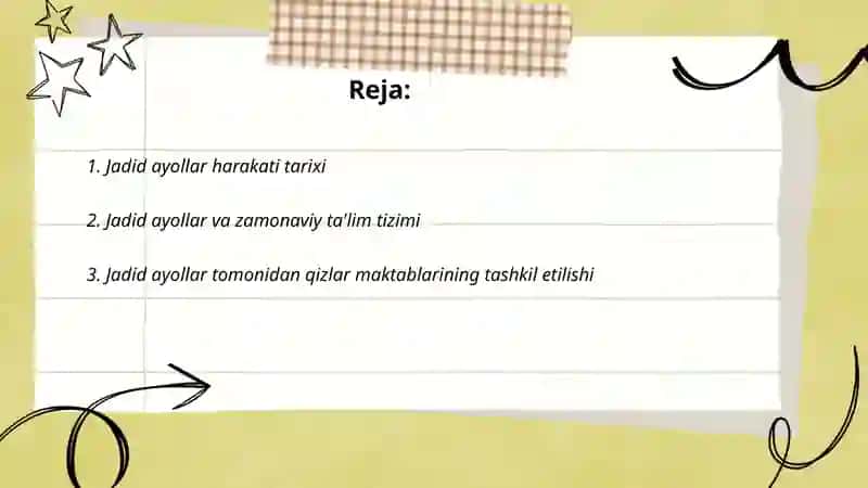 Jadid ayollar harakati tarixi 2