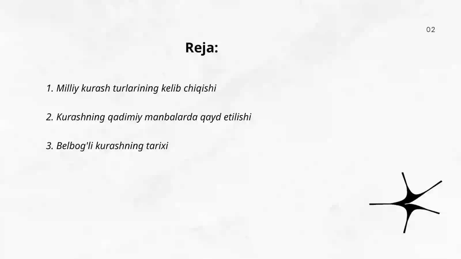 Milliy kurash turlarining (kurash va belbog'li kurash ) rivojlanish tarixi 2
