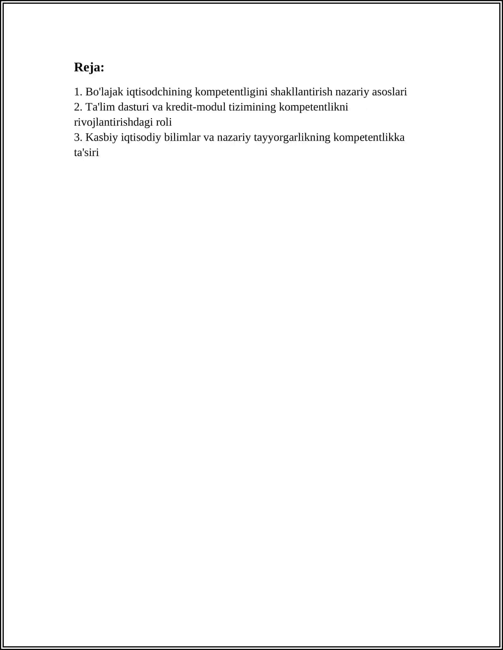 BO'LAJAK IQTISODCHINING KONFITENTLIGI SHAKLLANTIRISH XUSUSIYATI 2