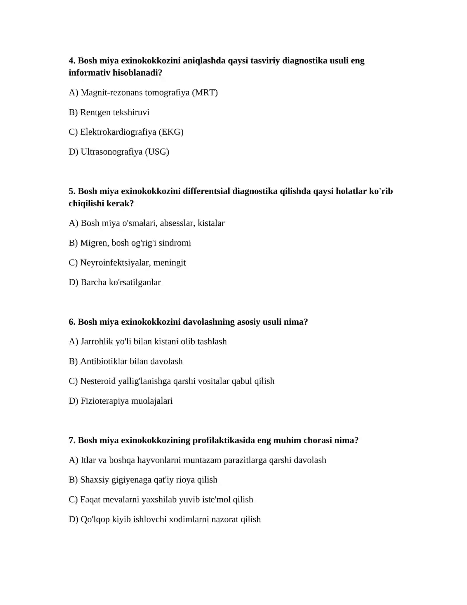 Bosh miyaning parazitar kasalliklari 2