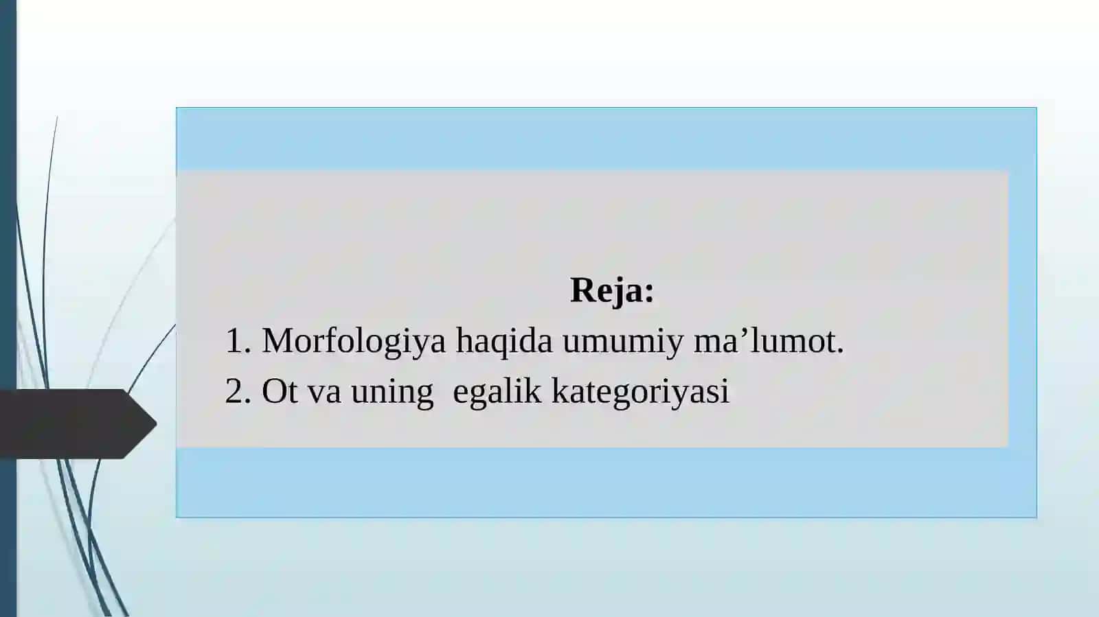 Otlarning egalik kategoriyasi 2