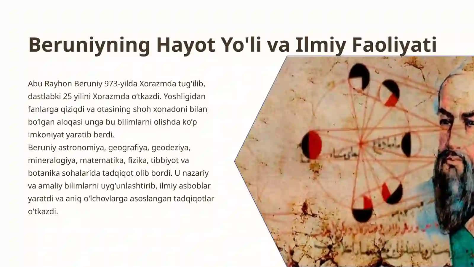 Abu Rayxon Beruniy: Jahon Ilm-Faniga Qo'shgan Hissasi 2