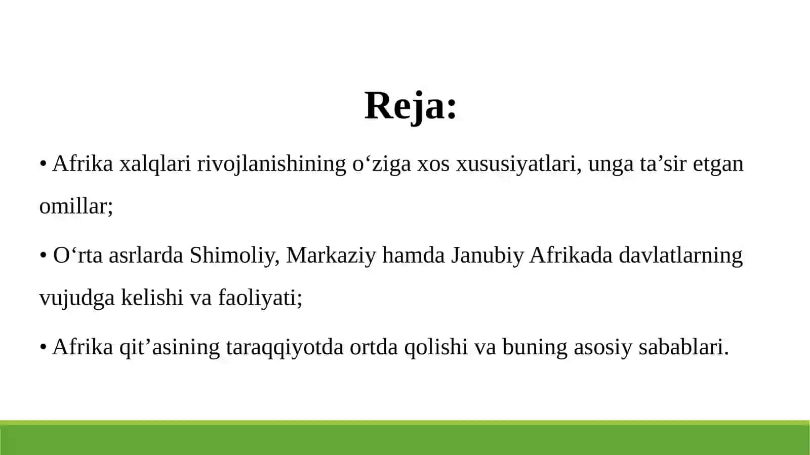 O‘rtaasrlarda Afrika 2