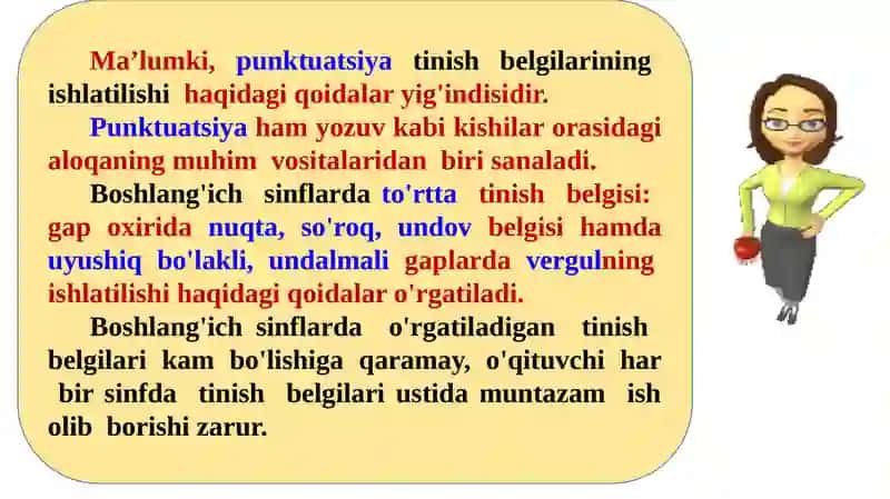 Boshlang‘ichsinflarda punktuatsiya elementlari va orfografiyani o‘rganish metodikasi 2