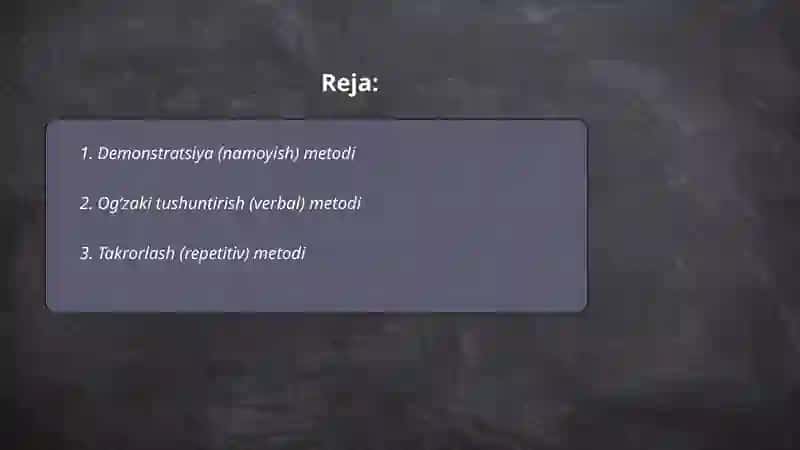 Jismoniy tarbiya mashgʻulotlarida qoʻllaniladigan jismoniy tarbiya metodlari 2