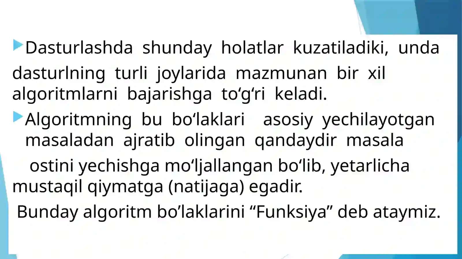 Функциялар.С++да функцияни ифодаланиши 2