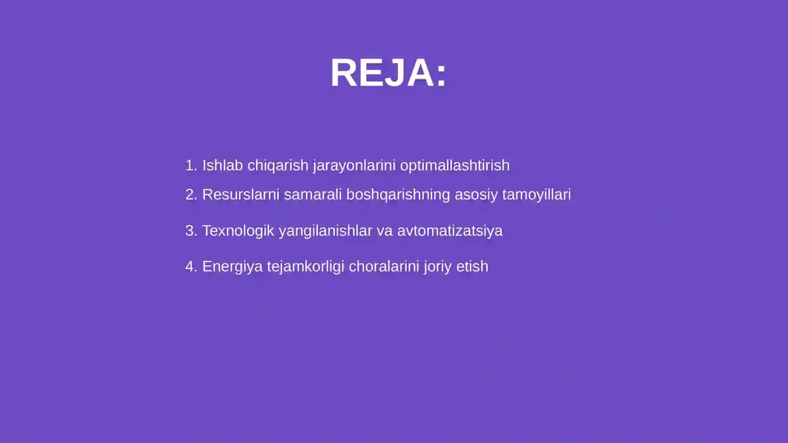 Sanoat korxonalarda ishlab chiqarish resurslar tejamkorligini taminlash yo'llari 2
