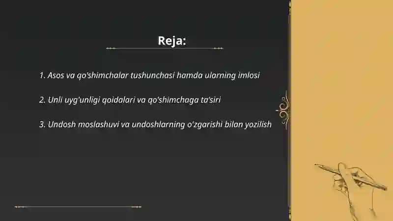 Òzbek tilining asosiy imlo qoidalari 2