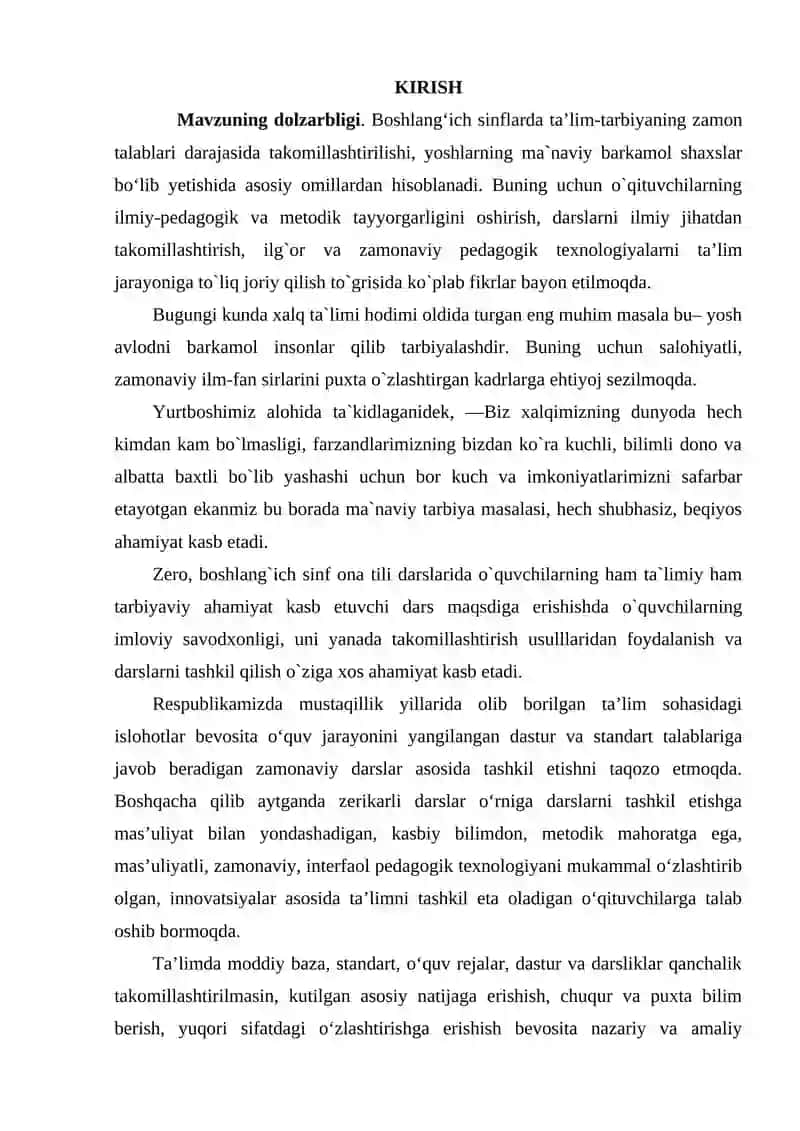 BOSHLANG‘ICH SINFLARDA HARAKATLI O‘YINLAR ORQALI ONA TILINI O'QITISH 2