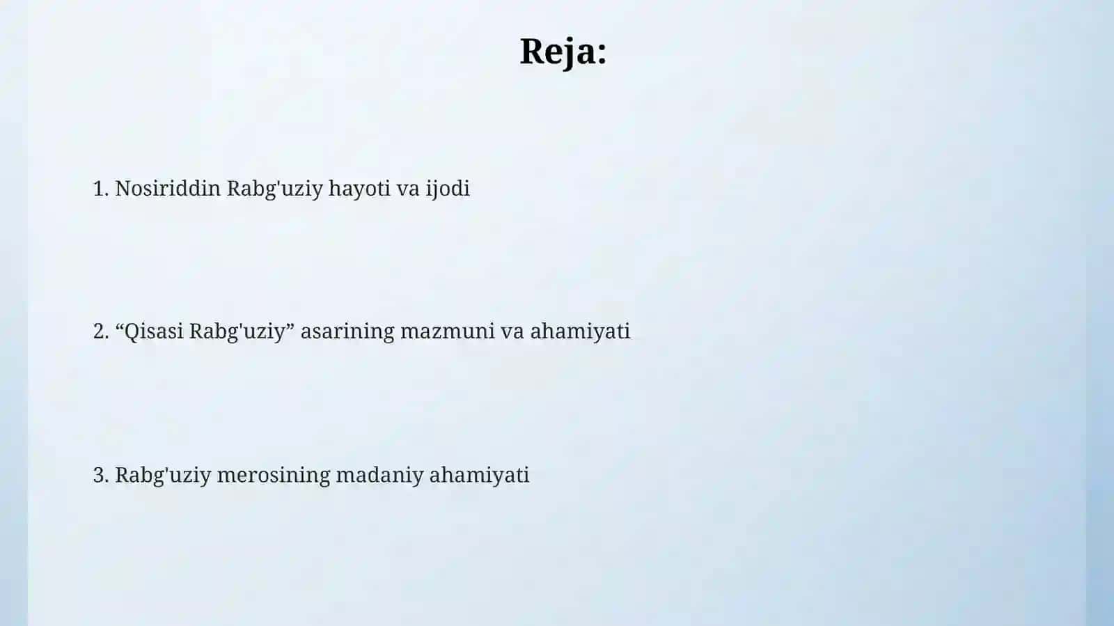 Nosiriddin Rabgʻuziy va ijodiy merosi 2