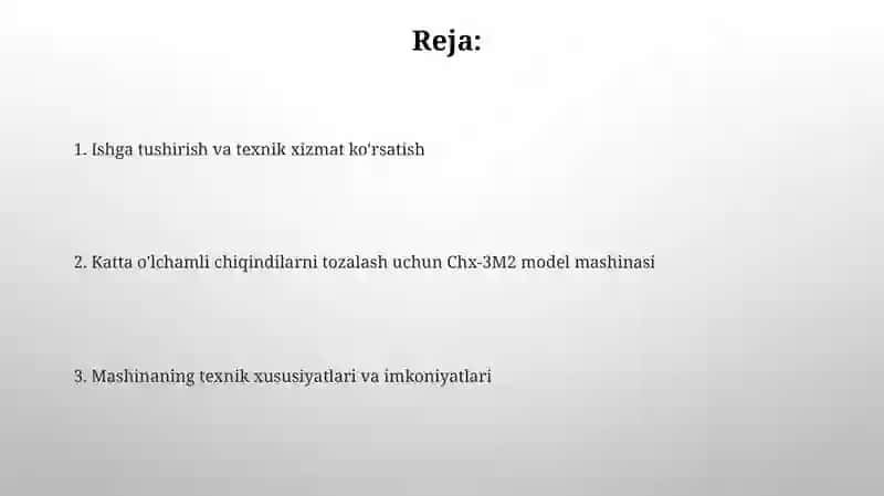 CHX-3M2 rusumlli paxtani yirik ifloslikllardan tozaluvchi mashina 2