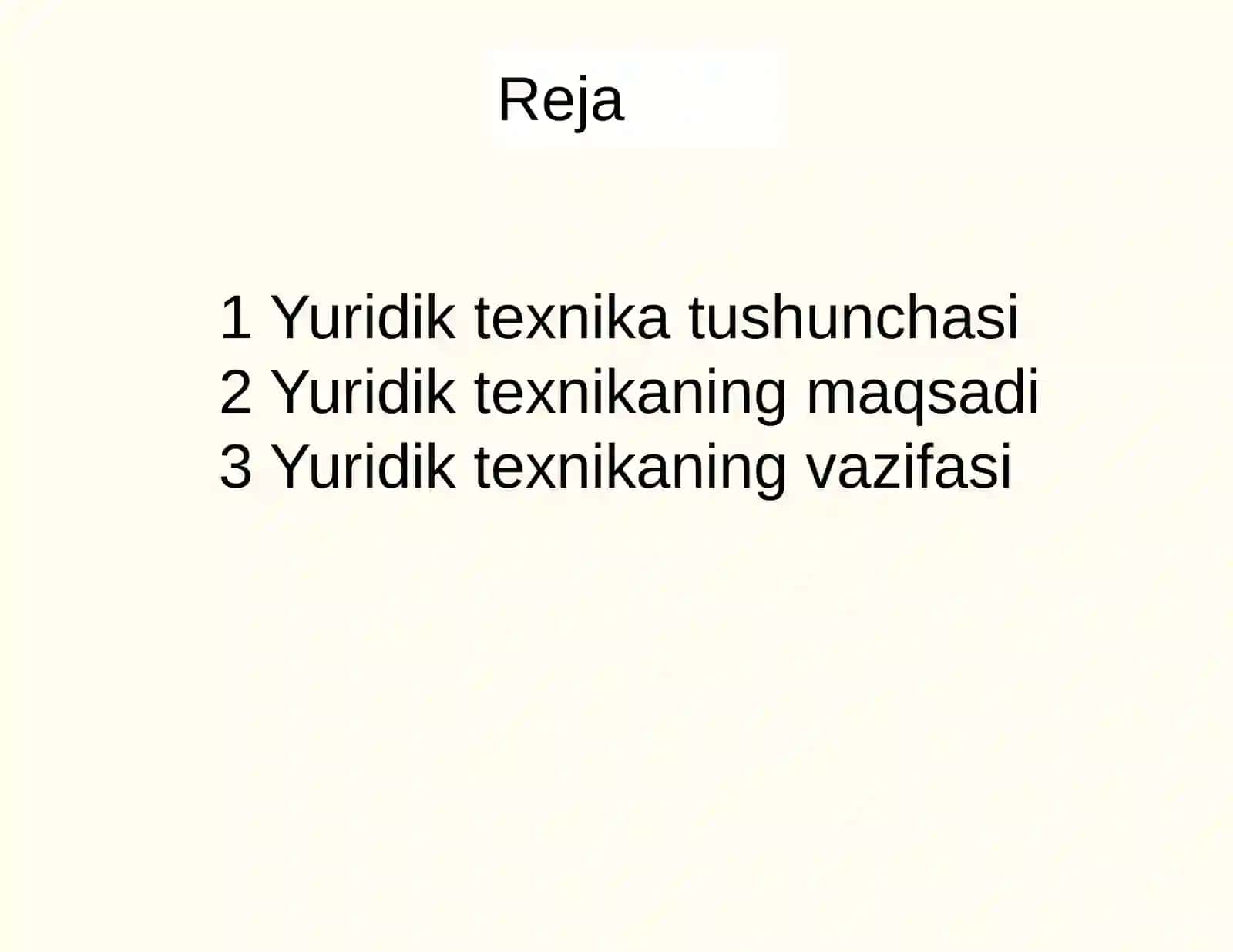 Yuridik texnika tushunchasi 2