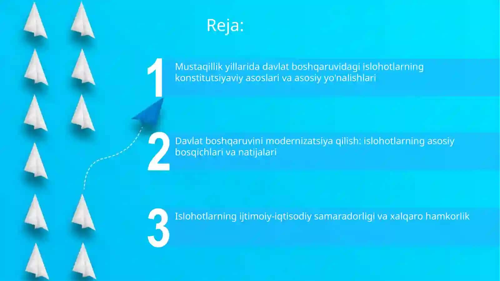 Mustaqilik yillarida davlat boshqaruvi tizimida amalga oshirilgan islohatlar 2