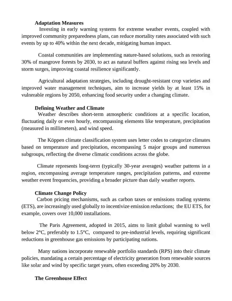 Climate and Weather. Climate Changes 2