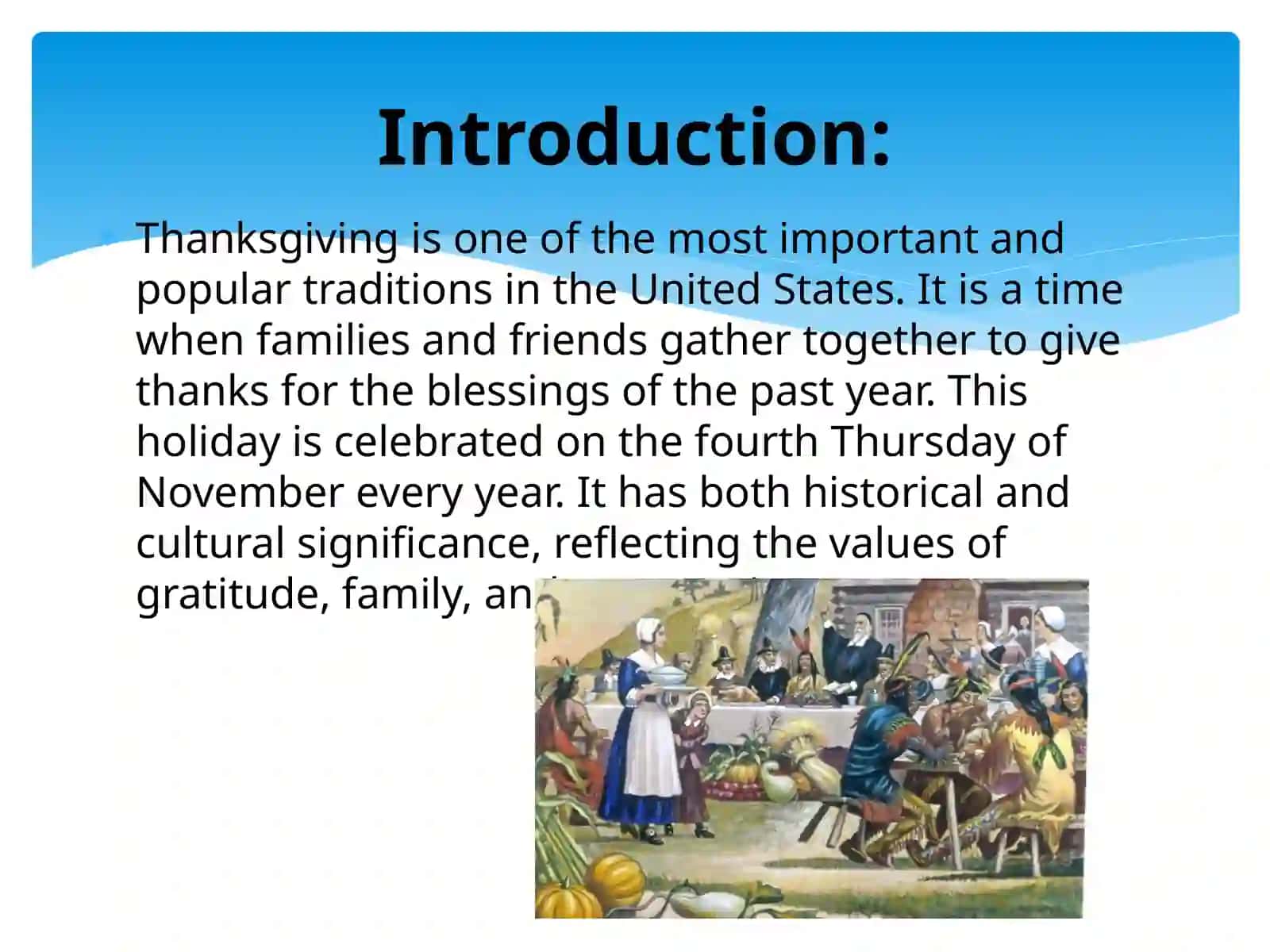 Thanksgiving Tradition in the USA 2
