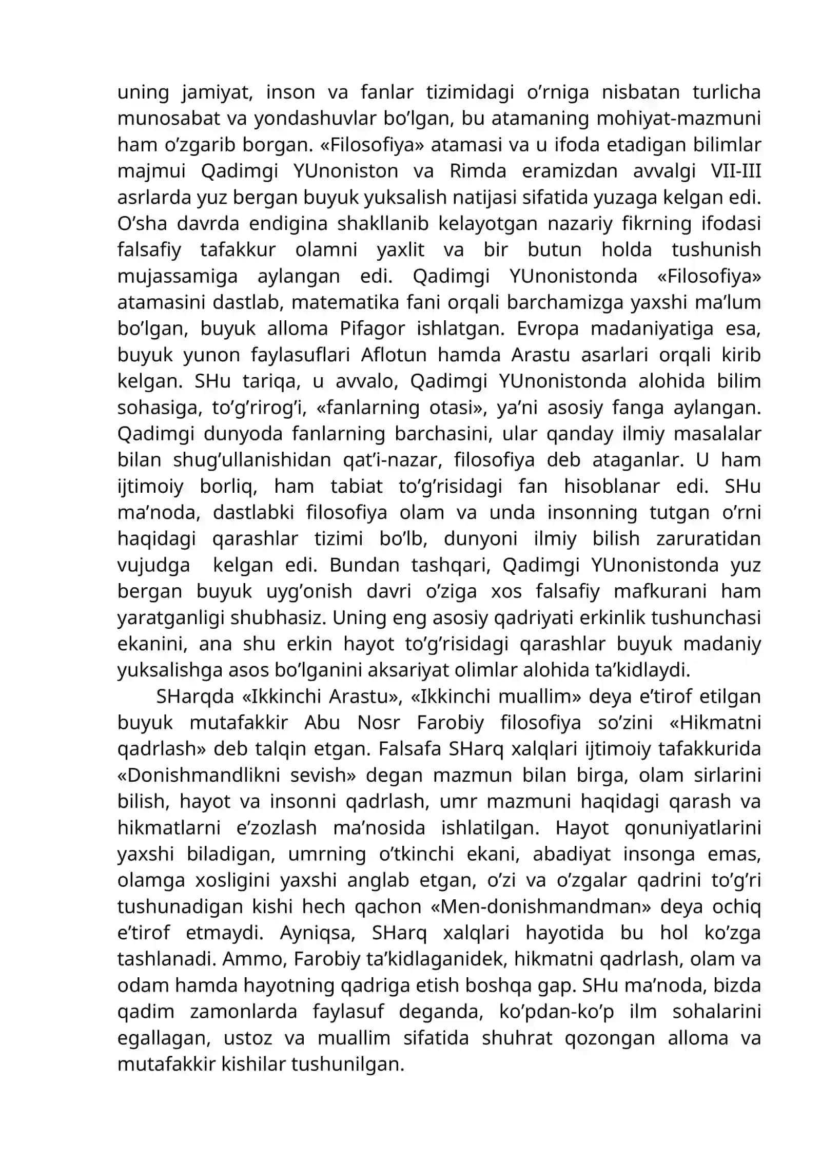 FALSAFANING MOHIYATI VA JAMIYAT TARAQQIYOTIDAGI ROLI 2