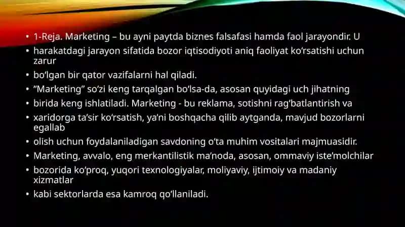 Korxonani strategig maqsadlariga erishishda tashkilot missiyasini ishlab chiqish 2