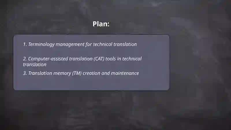 Terminology management for technical translation 2