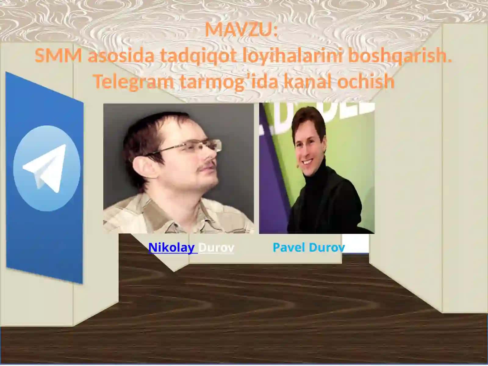 8-sinf Informatika fanidan SMM asosida tadqiqot loyihalarini boshqarish. Telegram tarmog'ida kanal ochish dars ishlanma 2