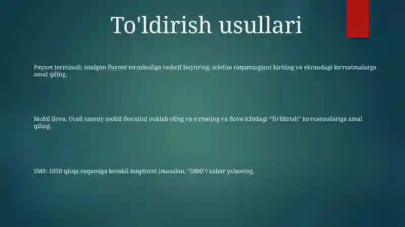 To'ldirish usullari 2