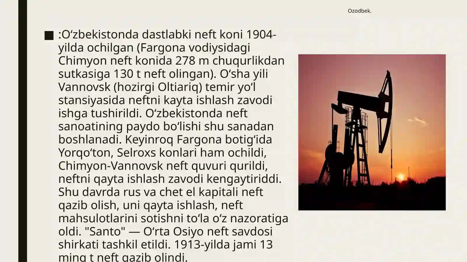 O’zbekiston neftsanoati 2