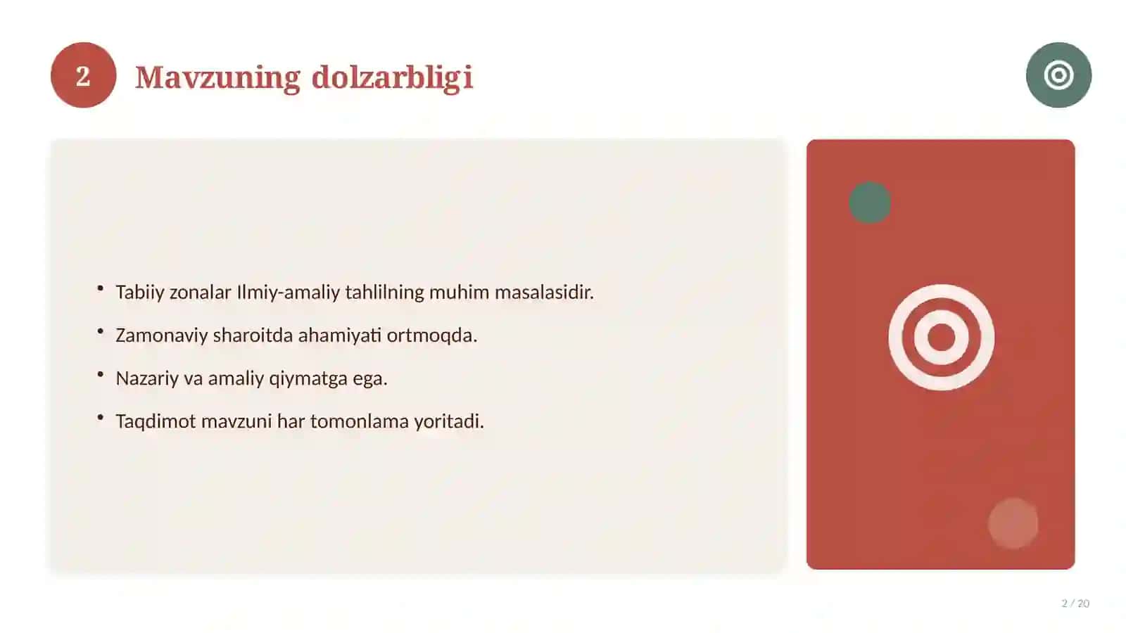 Tabiiy zonalar Ilmiy-amaliy tahlil 2