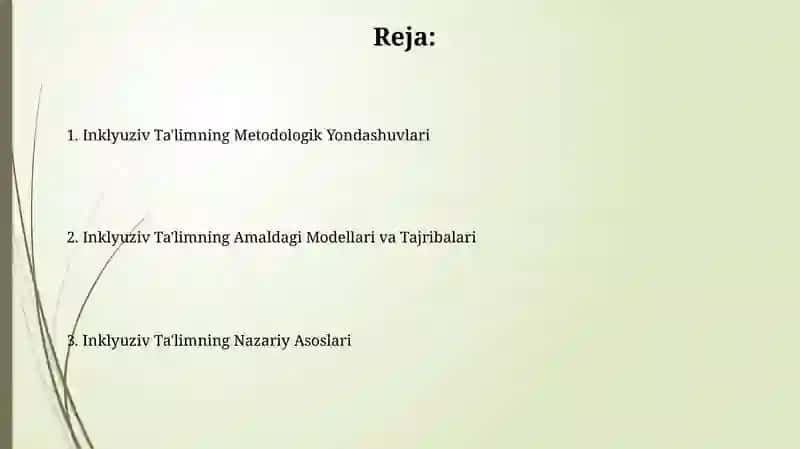 Inklyuziv talimning metodologik va nazariy asoslari 2