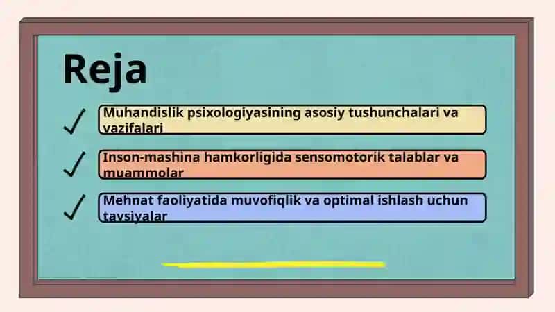 Muhandislik Psixologiyasi 2