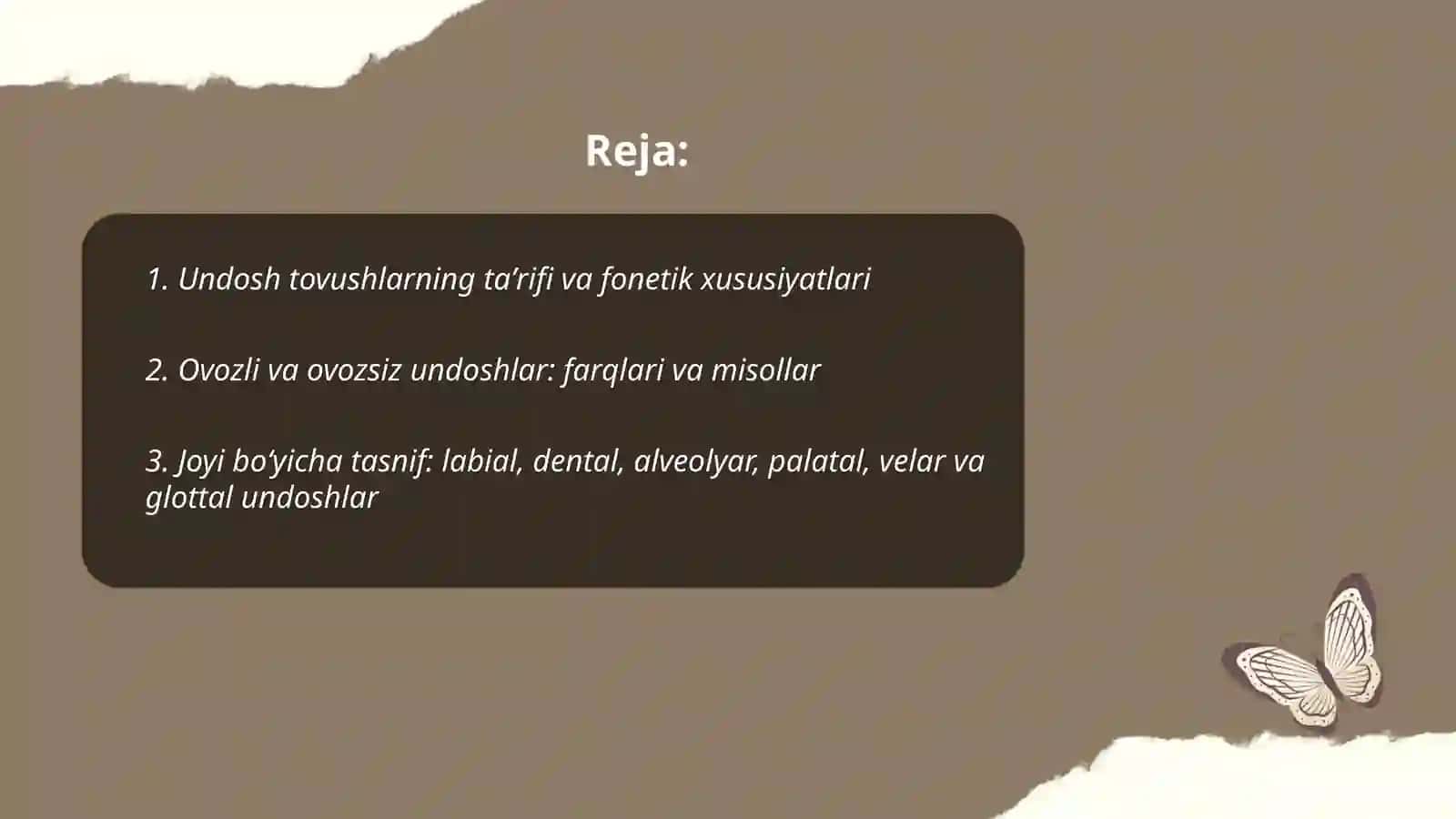 Undosh tovushlar talaffuzi va imlosi 2