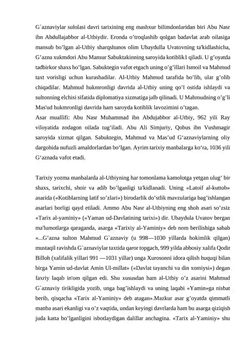 MILLIY GʼOYA VA MaʼNAVIYATGA OID FANLARNI OʼQITISHDA XALQ OGʼZAKI IJODI NAMUNALARI, TARIXIY BITIKLAR, ALLOMALAR MEROSI, BADIIY ADABIYOTLARDAN FOYDALANISH 2