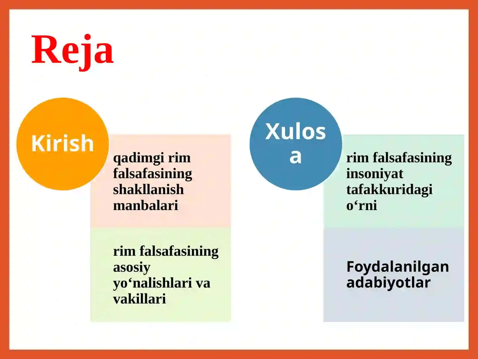 Qadimgi Rim (Italiya) dafalsafiy fikrlarning taraqqiy otishi 2