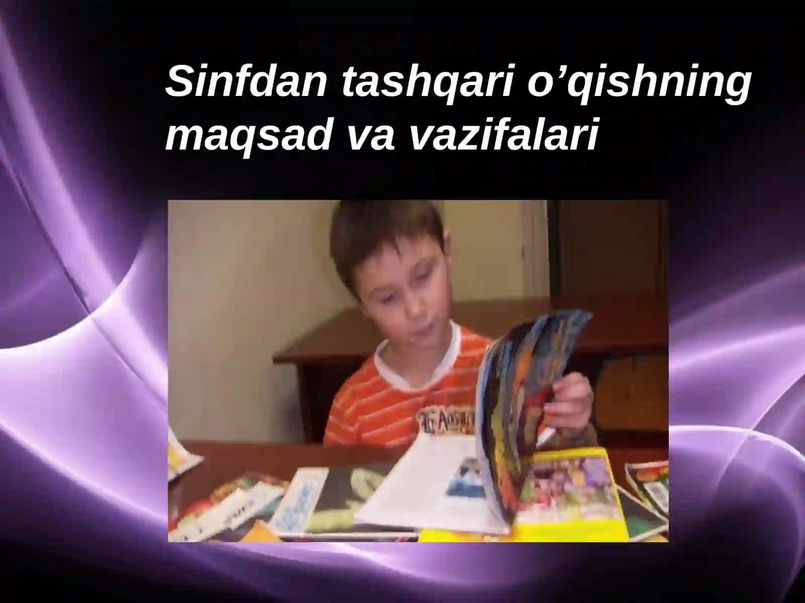 Sinfdan tashqari o’qishning maqsad va vazifalari 2