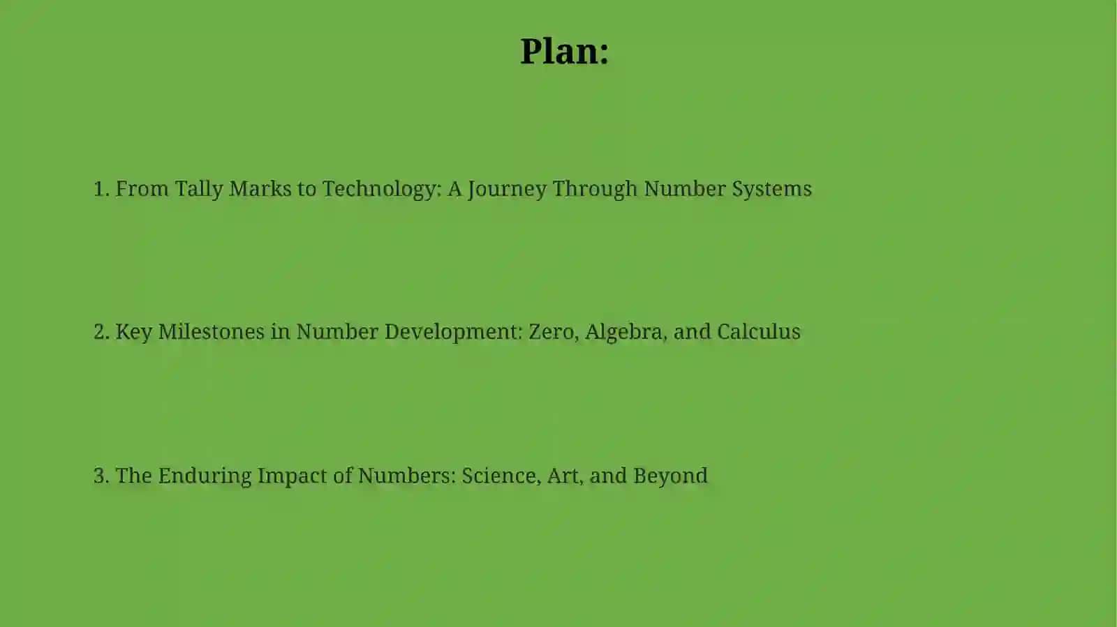 History of Numbers Presentation 2