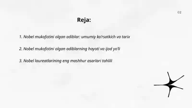Nobel mukofotini olgan adiblar 2