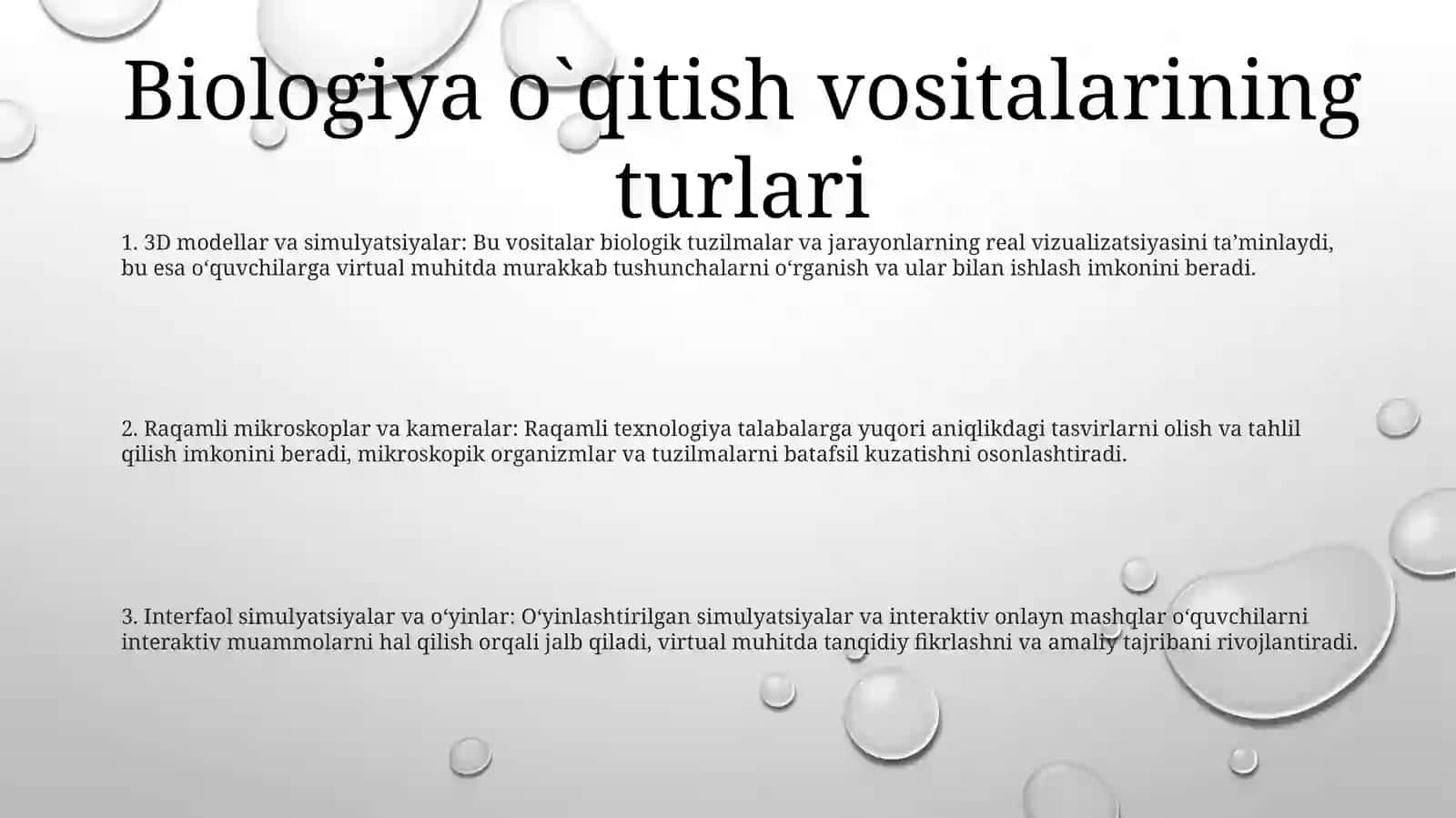 Biologiya OʻQitish Vositalarining Turlari Va Ularning OʻZaro BogʻLiqligi 2