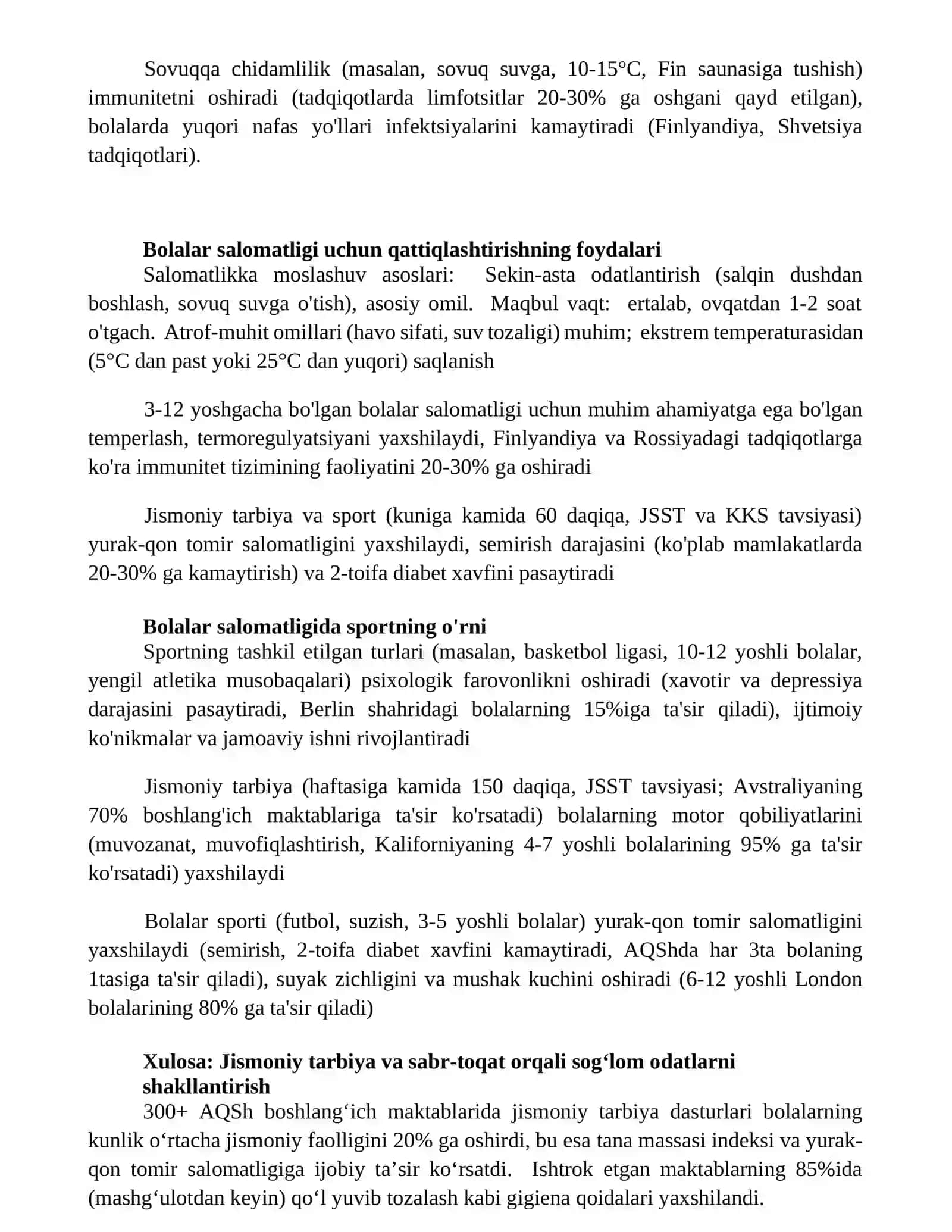 Jismoniy tarbiya va bolalar sportining gigienik mohiyati 2