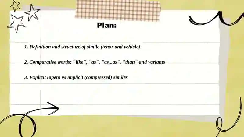 Expressive means and stylistic devices: Simile 2