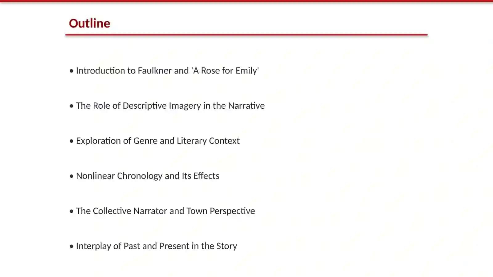 Poetics of W. Faulkner's novel "A Rose for Emily" 2