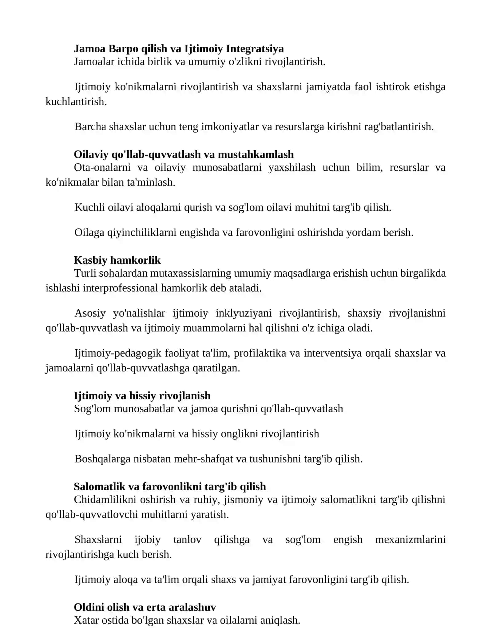 Ijtimoiy pedagogik faoliyatning asosiy yoʻnalishlari 2