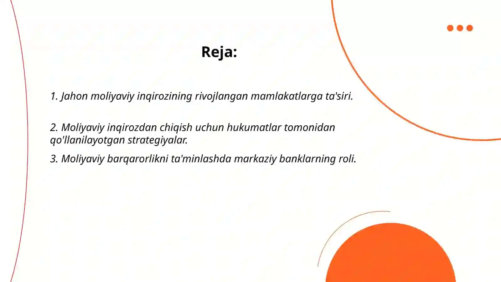 Rivojlangan mamlakatlarda jahon moliyaviy inqirozidan chiqish borasida amalga oshirilayotgan chora-tadbirlar tahlili va diversifikatsiyalash siyosatining ahamiyati 2