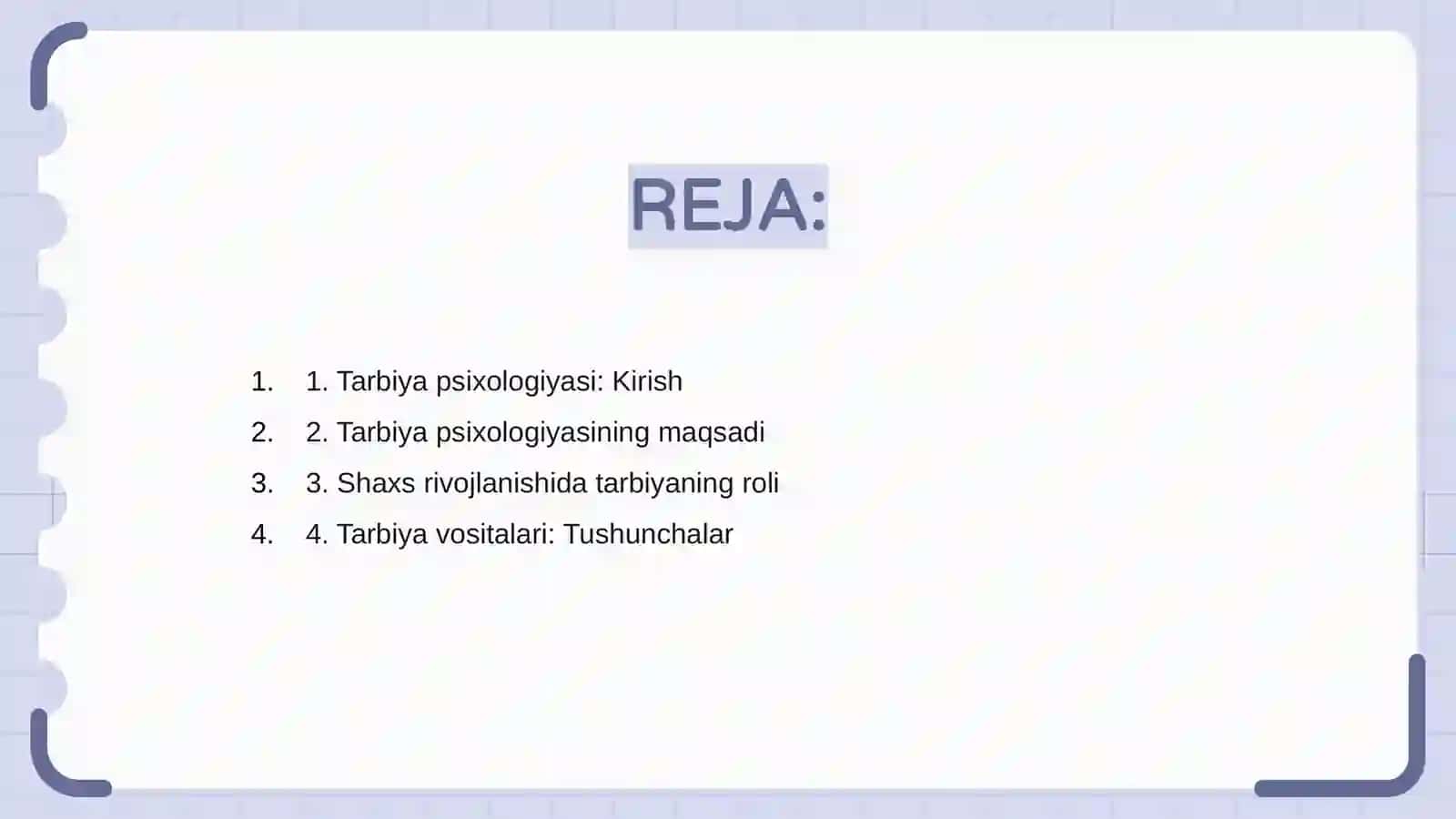 Tarbiya psixologiyasi maqsadi, vositalari va metodlari 2