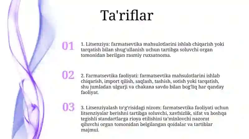Farmatsevtika Faoliyati Uchun Litsenziya Olish Qoidalari 2