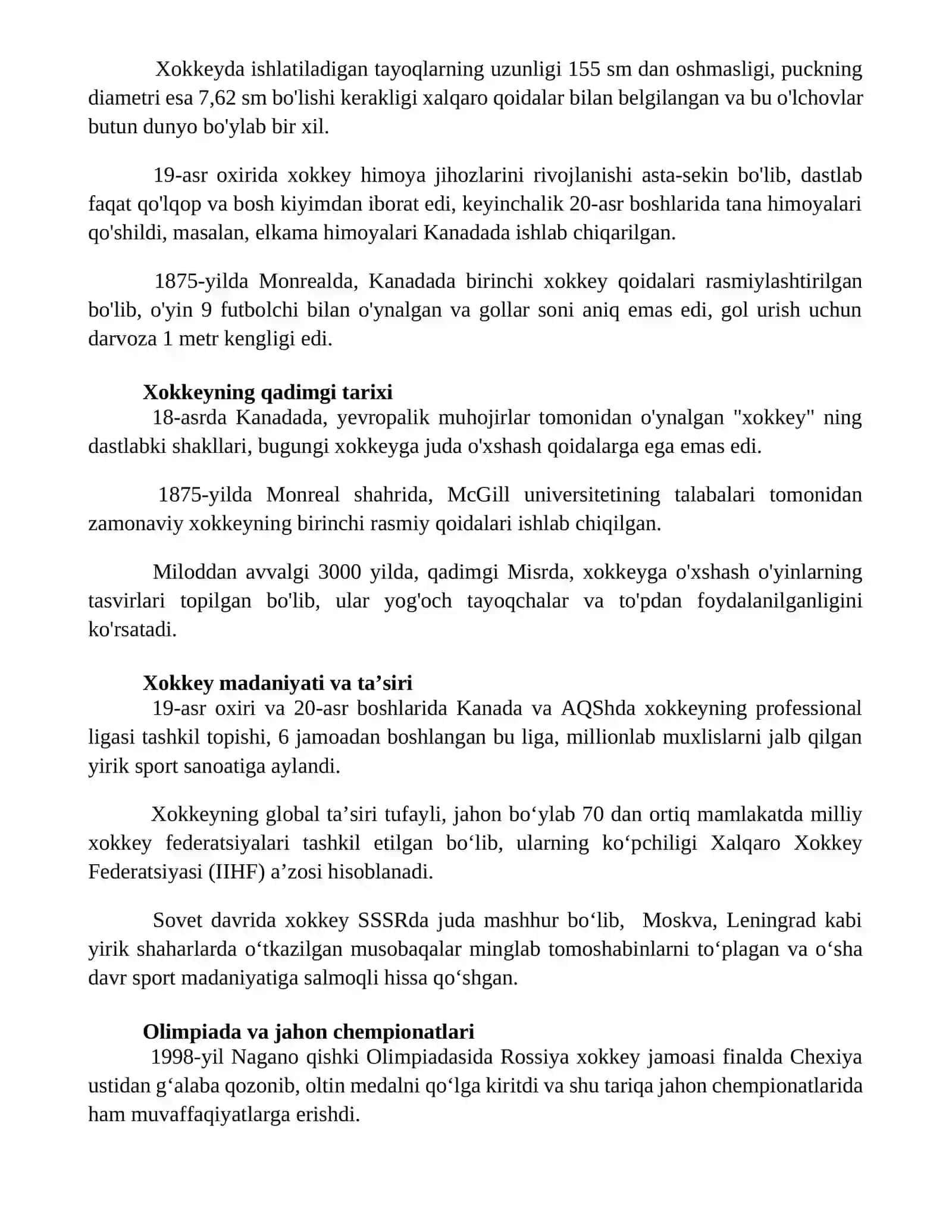 Xokkey tarixi 2