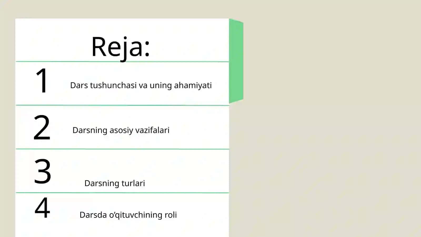 Dars tushunchasi va uning mazmun mohiyati 2
