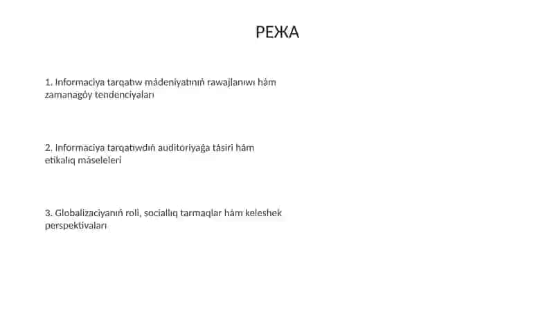 Informaciya tarqatıw mádeniyatınıń rawajlanıwı 2