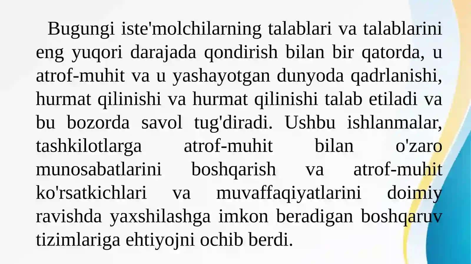 ISO 14001 Atrof-muhitni boshqarish tizimi standart doirasi 2