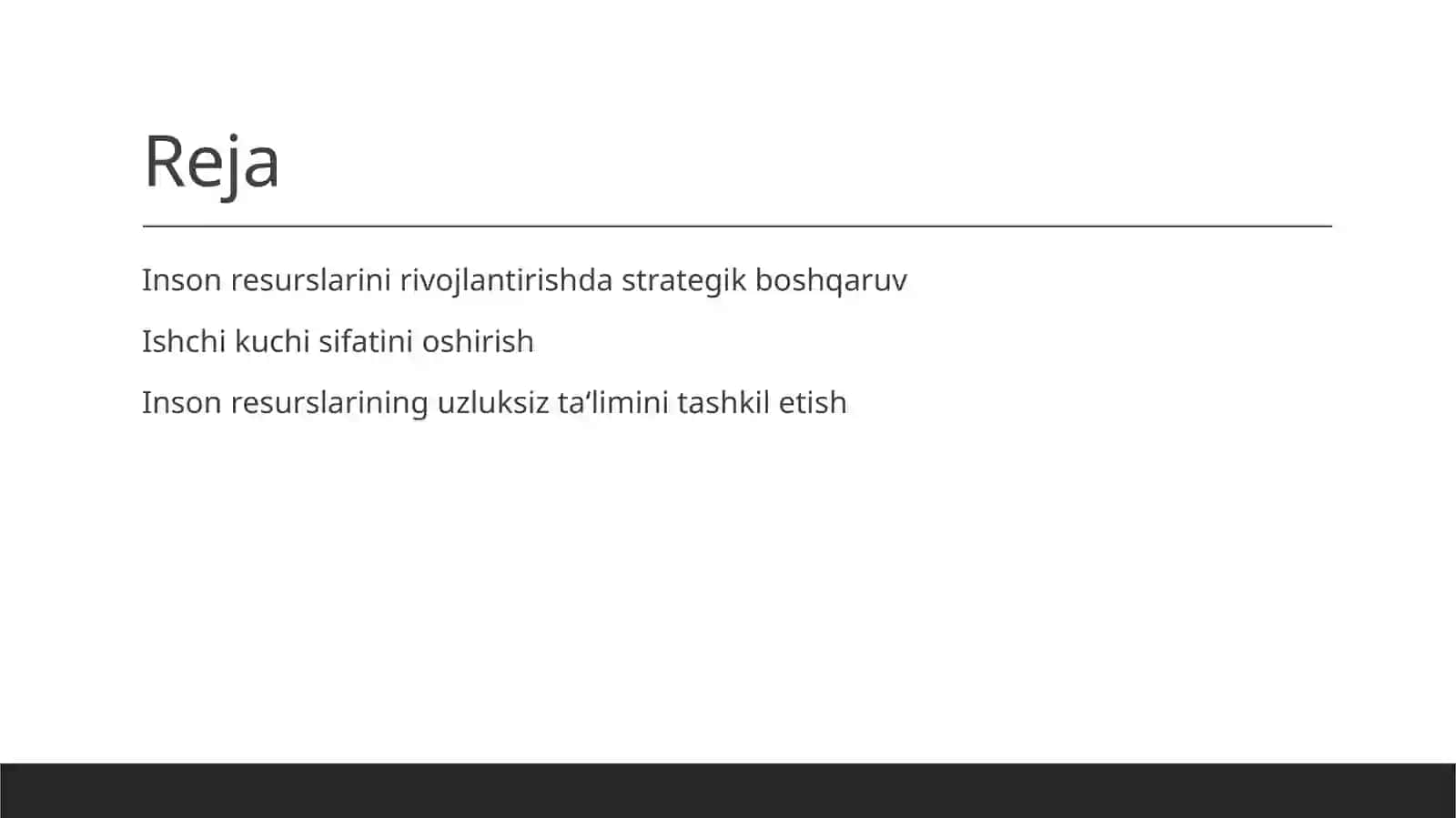 Inson resurslarini rivojlantirishning strategik jihatlari 2