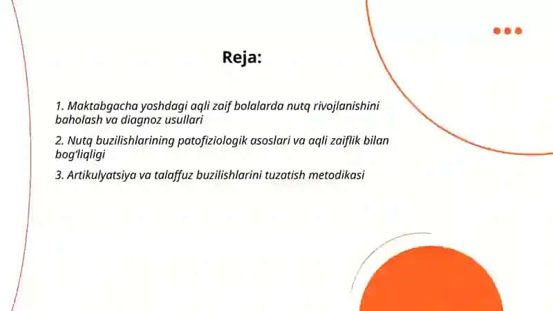 Maktabgacha yoshdagi aqli zaif bolalar nutqini rivojlantirish bo'yicha korreksion ishlarning asosiy yo'nalishlari 2