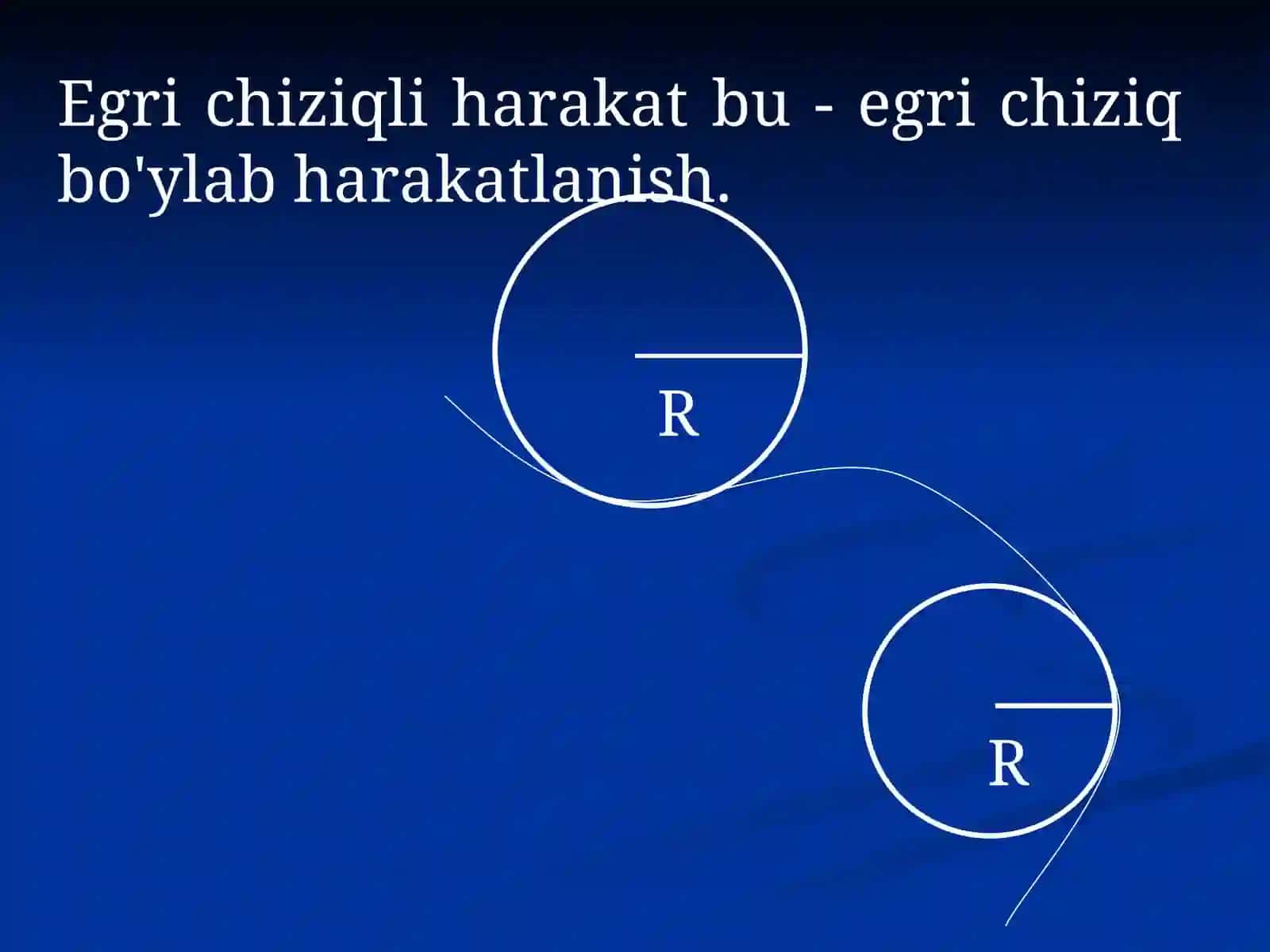 Egri chiziqli harakat 2