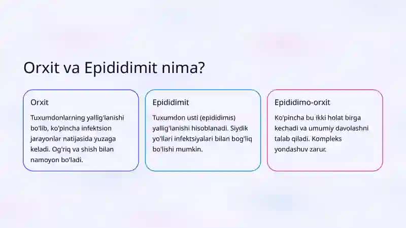 Orxit va Epididimit: Etiologiyasi va Klinikasi 2